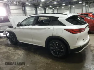 2023 Infiniti QX50 Sport with VIN 3PCAJ5FB2PF116724, listed as a Copart auction lot 88275485 with Not Provided miles and Salvage Title. Bid and sale history available at DreamBid. Image 2.
