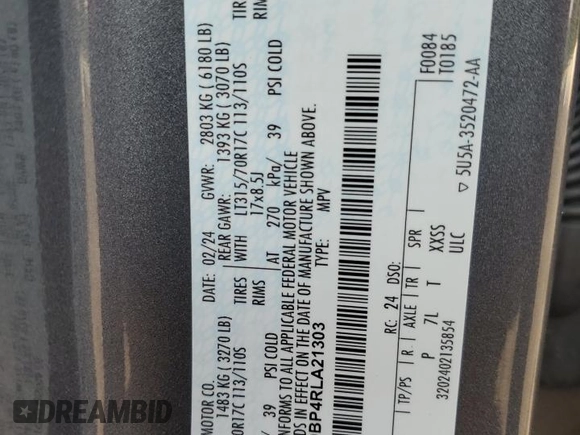 2024 Ford Bronco Badlands with VIN 1FMEE9BP4RLA21303, listed as a Copart auction lot 53457375 with 13,881 mi miles and Salvage title. Bid and sale history available at DreamBid. Image 14.