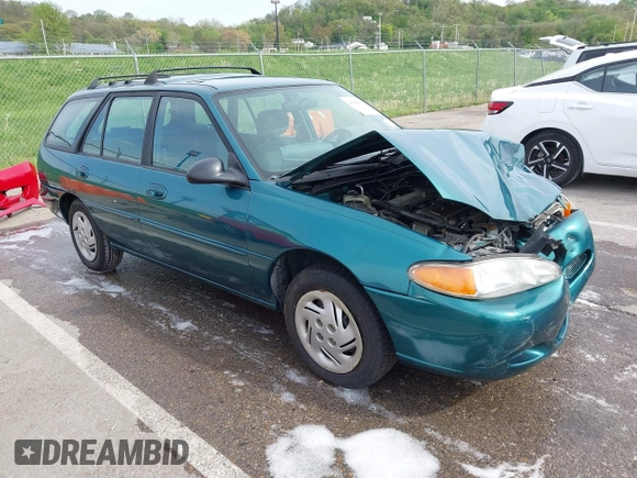 1997 Ford Escort LX with VIN 3FALP15P1VR169817, listed as a IAAI auction lot 42094673 with 111,762 mi miles. Bid and sale history available at carsss.com. Image 1.