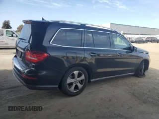 2018 Mercedes-Benz GLS with VIN 4JGDF6EE2JB076621, listed as a Copart auction lot 54197195 with 66,493 mi miles and Salvage Title. Bid and sale history available at carsss.com. Image 3.