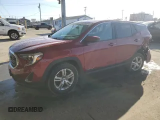 2020 GMC Terrain SLE with VIN 3GKALMEV0LL238207, listed as a Copart auction lot 47496845 with 52,568 mi miles and Salvage Title. Bid and sale history available at carsss.com. Image 1.