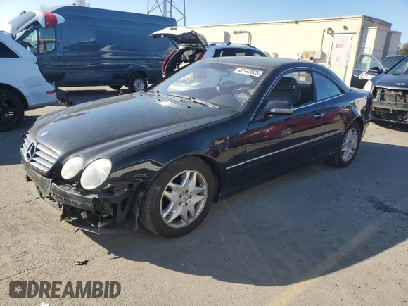 2002 Mercedes-Benz CL 500/600 z VIN WDBPJ75JX2A030740, wystawiony jako Copart lot #42142025 z przebiegiem 82 576 mil mil oraz Szkoda całkowita • Salvage title. Historia ofert i sprzedaży dostępna na DreamBid. Obrazek 1.