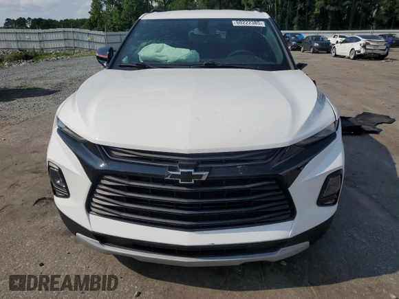 2020 Chevrolet Blazer LT with VIN 3GNKBCRS4LS720401, listed as a Copart auction lot 60222385 with 69,191 mi miles and Salvage title. Bid and sale history available at DreamBid. Image 5.