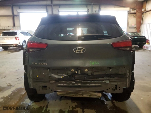 2021 Hyundai Tucson SE with VIN KM8J23A4XMU300642, listed as a Copart auction lot 45001025 with 79,649 mi miles and Salvage Title. Bid and sale history available at carsss.com. Image 6.