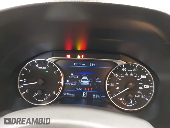 2025 Nissan Altima SV with VIN 1N4BL4DW7SN323575, listed as a IAAI auction lot 41603252 with 5,779 mi miles and . Bid and sale history available at DreamBid. Image 7.