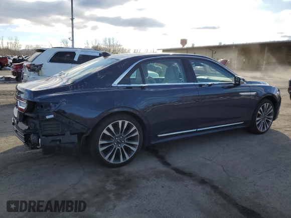 2019 Lincoln Continental Reserve with VIN 1LN6L9NC0K5607462, listed as a Copart auction lot 44191765 with 78,593 mi miles and Salvage Title. Bid and sale history available at DreamBid. Image 3.