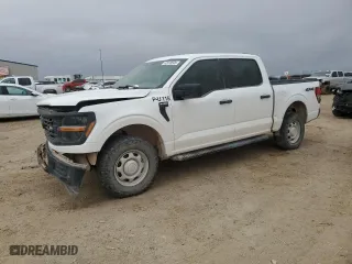 2024 Ford F-150 XL with VIN 1FTFW1L53RKD67420, listed as a Copart auction lot 42970545 with 32,624 mi miles and Salvage Title. Bid and sale history available at carsss.com. Image 1.