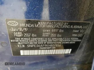 2019 Hyundai Sonata Sport z VIN 5NPE34AF9KH807856, wystawiony jako Copart lot #50436445 z przebiegiem 139 951 mil mil oraz Czysty tytuł • Clean title. Historia ofert i sprzedaży dostępna na DreamBid. Obrazek 12.