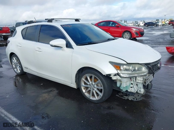 2013 Lexus CT 200h Hybrid with VIN JTHKD5BH1D2156537, listed as a IAAI auction lot 41539243 with 145677 miles. Bid and sale history available at carsss.com. Image 1.