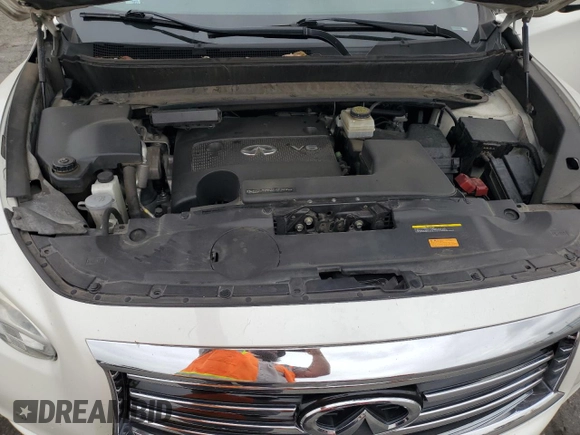 2015 Infiniti QX60 with VIN 5N1AL0MN4FC508766, listed as a Copart auction lot 53473045 with 91,920 mi miles and Salvage Title. Bid and sale history available at DreamBid. Image 12.