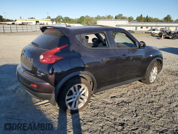 2014 Nissan Juke SV with VIN JN8AF5MV8ET364795, listed as a Copart auction lot 59125284 with Not Provided miles and Salvage Title. Bid and sale history available at DreamBid. Image 3.