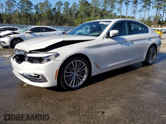 2017 BMW 5 Series 530i xDrive with VIN WBAJA7C30HWA70347, listed as a Copart auction lot 49406155 with 89,908 mi miles and Salvage Title. Bid and sale history available at carsss.com. Image 1.