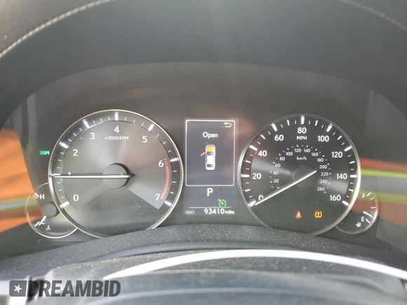 2016 Lexus GS 200t with VIN JTHBA1BL6GA000803, listed as a Copart auction lot 60727795 with 93,410 mi miles and Salvage title. Bid and sale history available at DreamBid. Image 9.
