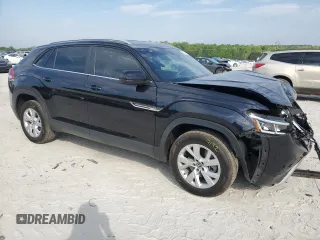 2021 Volkswagen Atlas S with VIN 1V2AC2CA4MC219560, listed as a Copart auction lot 53805685 with 73,140 mi miles and Salvage title. Bid and sale history available at DreamBid. Image 4.