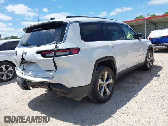 2021 Jeep Grand Cherokee Limited z VIN 1C4RJJBG1M8136228, wystawiony jako IAAI lot #42022735 z przebiegiem 82 017 mil mil oraz . Historia ofert i sprzedaży dostępna na DreamBid. Obrazek 4.