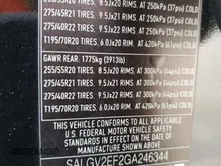 2016 Land Rover Range Rover Autobiography with VIN SALGV2EF2GA246344, listed as a Copart auction lot 43717625 with 70,423 mi miles and Salvage Title. Bid and sale history available at DreamBid. Image 14.