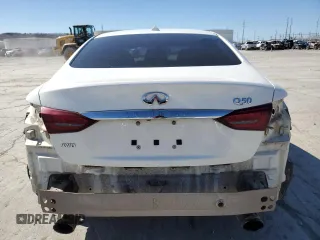 2019 Infiniti Q50 Luxe with VIN JN1EV7ARXKM558286, listed as a Copart auction lot 47453495 with 95,086 mi miles and Salvage Title. Bid and sale history available at carsss.com. Image 6.