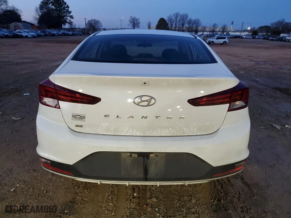 2019 Hyundai Elantra SE with VIN 5NPD74LF5KH405474, listed as a Copart auction lot 42059495 with 183,413 mi miles and Salvage Title. Bid and sale history available at carsss.com. Image 6.