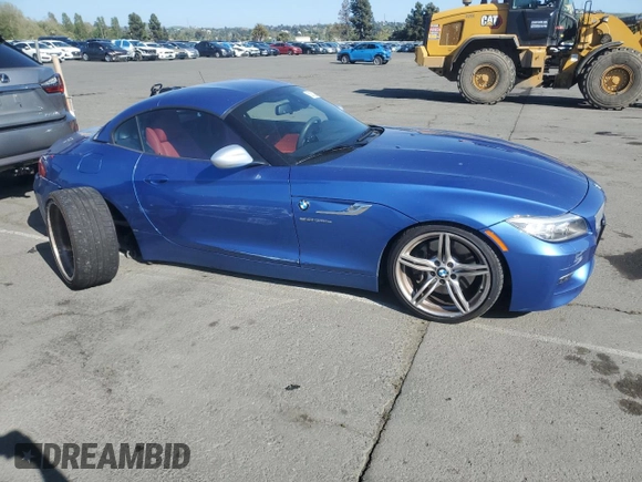 2016 BMW Z4 sDrive35is with VIN WBALM1C55GE634882, listed as a Copart auction lot 53873295 with 48,408 mi miles and Salvage title. Bid and sale history available at DreamBid. Image 4.