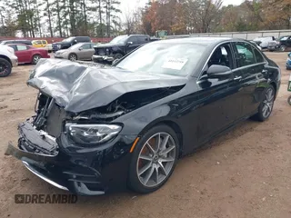 2021 Mercedes-Benz E-Class E 350 with VIN W1KZF8DB5MA980394, listed as a IAAI auction lot 41112718 with 1 mi miles. Bid and sale history available at carsss.com. Image 2.