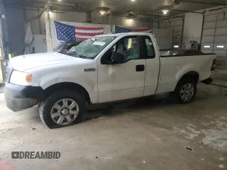 2007 Ford F-150 XL with VIN 1FTRF12237NA02185, listed as a Copart auction lot 52074215 with 204,888 mi miles and Salvage Title. Bid and sale history available at carsss.com. Image 1.