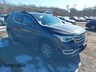 2017 GMC Acadia SLE with VIN 1GKKNSLS7HZ242962, listed as a IAAI auction lot 41628899 with 55,012 mi miles. Bid and sale history available at carsss.com. Image 1.