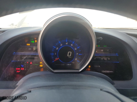 2012 Honda CR-Z EX with VIN JHMZF1D62CS001135, listed as a Copart auction lot 46236445 with 154,288 mi miles and Salvage Title. Bid and sale history available at carsss.com. Image 9.