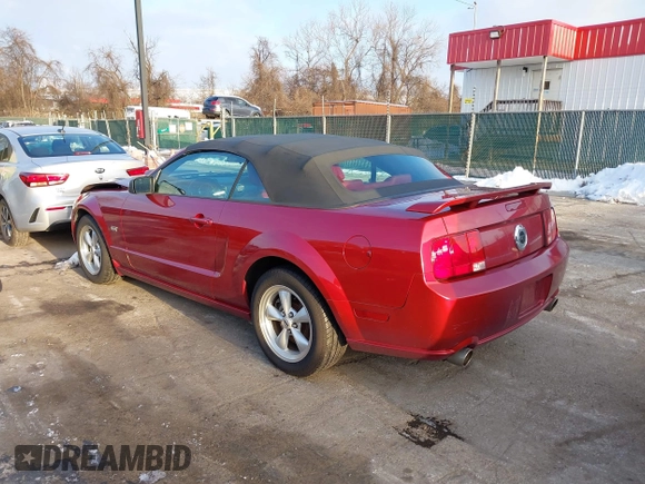 2007 Ford Mustang GT Deluxe with VIN 1ZVFT85H575257339, listed as a IAAI auction lot 41250343 with 134,120 mi miles and . Bid and sale history available at DreamBid. Image 3.