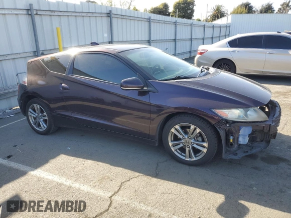 2013 Honda CR-Z with VIN JHMZF1D48DS003178, listed as a Copart auction lot 51550965 with 195,528 mi miles and Salvage Title. Bid and sale history available at carsss.com. Image 4.