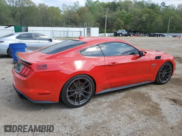 2022 Ford Mustang GT with VIN 1FA6P8CFXN5133725, listed as a Copart auction lot 49670535 with 37,297 mi miles and Salvage Title. Bid and sale history available at carsss.com. Image 3.