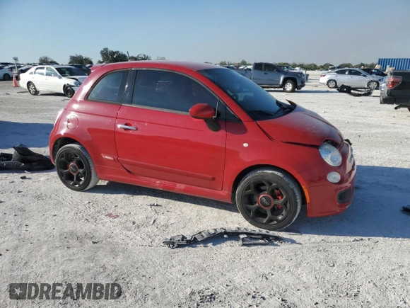 2016 FIAT 500 Sport with VIN 3C3CFFBR1GT144832, listed as a Copart auction lot 46041825 with 99,464 mi miles and Non repairable. Bid and sale history available at DreamBid. Image 4.