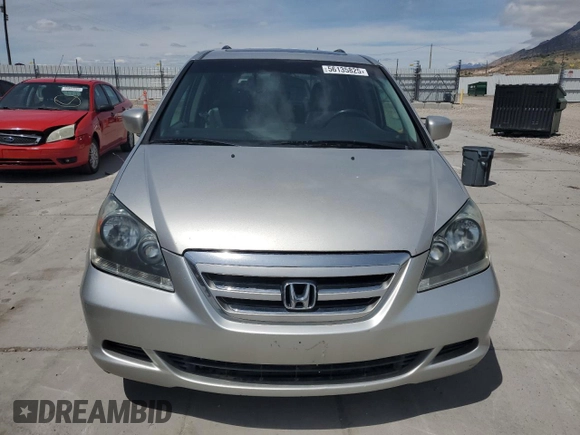 2007 Honda Odyssey EX-L with VIN 5FNRL38667B437022, listed as a Copart auction lot 56135825 with 183,864 mi miles and Clean Title. Bid and sale history available at carsss.com. Image 5.