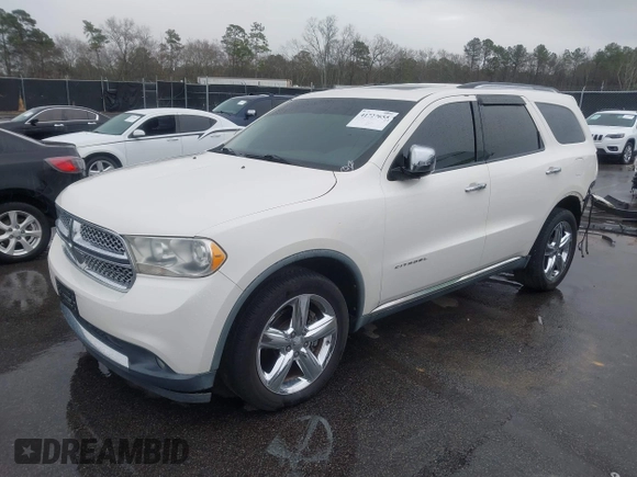 2011 Dodge Durango Citadel with VIN 1D4RD5GGXBC653192, listed as a IAAI auction lot 41727655 with 118,452 mi miles and . Bid and sale history available at DreamBid. Image 2.