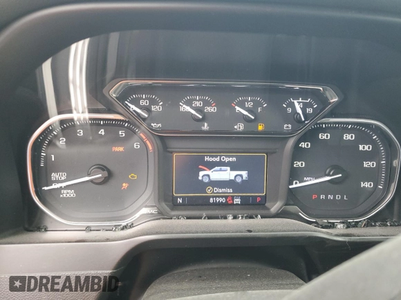 2021 GMC Sierra 1500 Elevation with VIN 3GTU9CED2MG155851, listed as a Copart auction lot 55025135 with 81,990 mi miles and Salvage Title. Bid and sale history available at DreamBid. Image 9.