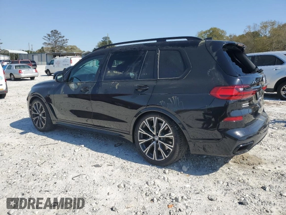 2022 BMW X7 M50i z VIN 5UXCX6C0XN9M94389, wystawiony jako Copart lot #49696505 z przebiegiem 22 908 mil mil oraz Szkody całkowita. Historia ofert i sprzedaży dostępna na DreamBid. Obrazek 2.
