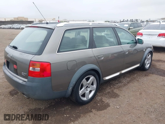 2003 Audi allroad A6 V8 with VIN WA1YD54B83N046581, listed as a IAAI auction lot 41885626 with 80,720 mi miles and . Bid and sale history available at DreamBid. Image 4.