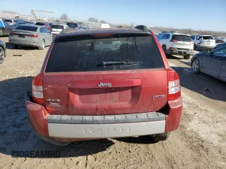 2007 Jeep Compass Limited with VIN 1J8FF57W17D169570, listed as a Copart auction lot 44238425 with 106,033 mi miles and Salvage Title. Bid and sale history available at carsss.com. Image 6.