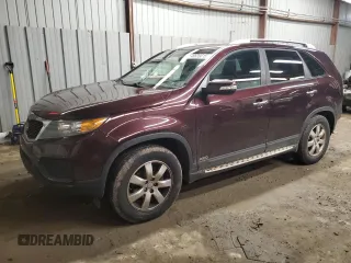 2012 Kia Sorento LX with VIN 5XYKTDA20CG297079, listed as a Copart auction lot 46606615 with 222,377 mi miles and Salvage Title. Bid and sale history available at carsss.com. Image 1.