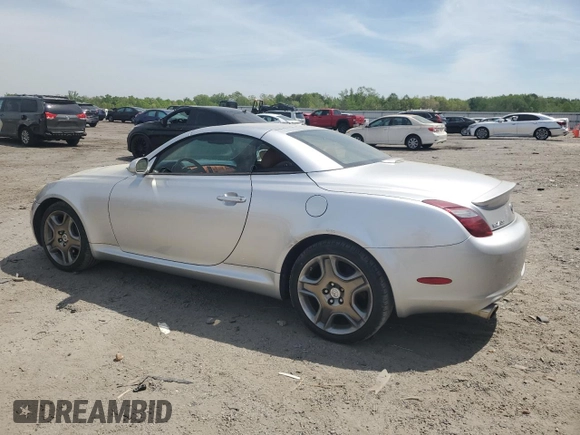 2007 Lexus SC 430 z VIN JTHFN45Y179013569, wystawiony jako Copart lot #54328315 z przebiegiem 153 858 mil mil oraz Szkoda całkowita • Salvage title. Historia ofert i sprzedaży dostępna na DreamBid. Obrazek 2.