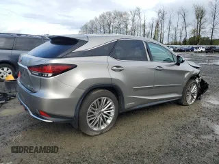2020 Lexus RX with VIN 2T2JGMDA3LC049595, listed as a Copart auction lot 52022375 with 31,846 mi miles and Salvage Title. Bid and sale history available at carsss.com. Image 3.