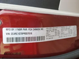 2023 Chrysler Pacifica Hybrid Limited с VIN 2C4RC1S70PR557019, выставлен на аукционе Copart как лот 57478485 с пробегом 40 164 миль миль и Чистый • Clean title. История ставок и продаж доступна на DreamBid. Изображение 13.