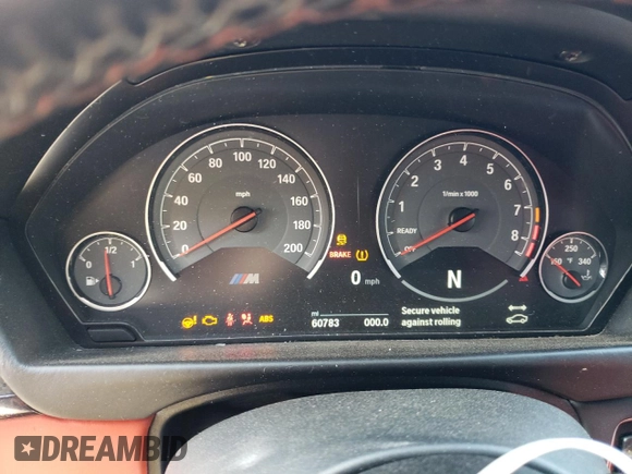 2018 BMW M4 with VIN WBS4Y9C53JAA92542, listed as a Copart auction lot 47454984 with 60,783 mi miles and Salvage Title. Bid and sale history available at carsss.com. Image 9.