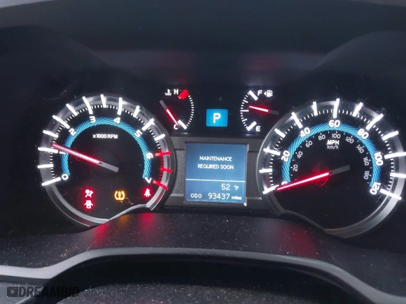 2017 Toyota 4Runner SR5 with VIN JTEZU5JR2H5162857, listed as a IAAI auction lot 41786004 with 93,437 mi miles. Bid and sale history available at carsss.com. Image 15.