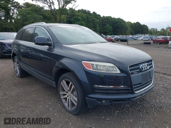 2007 Audi Q7 Premium with VIN WA1BY74L77D049594, listed as a IAAI auction lot 40436848 with 147,384 mi miles and . Bid and sale history available at DreamBid. Image 1.
