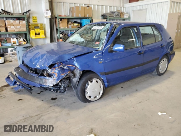 1996 Volkswagen Golf z VIN 3VWFA81H1TM066758, wystawiony jako Copart lot #41832035 z przebiegiem Nie podano mil oraz Szkoda całkowita • Salvage title. Historia ofert i sprzedaży dostępna na DreamBid. Obrazek 1.