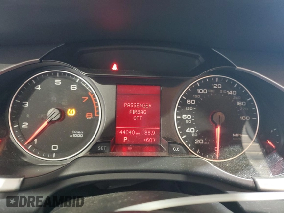 2011 Audi A4 Premium Plus z VIN WAUFFAFL7BN021334, wystawiony jako Copart lot #48731925 z przebiegiem 144 040 mil mil oraz Szkoda całkowita • Salvage title. Historia ofert i sprzedaży dostępna na DreamBid. Obrazek 9.