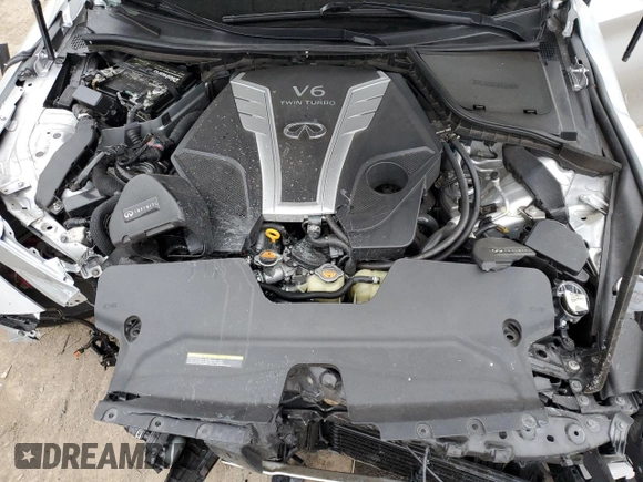 2017 Infiniti Q60 Red Sport 400 with VIN JN1FV7ELXHM701983, listed as a Copart auction lot 84379614 with 44,784 mi miles and Salvage title. Bid and sale history available at DreamBid. Image 12.
