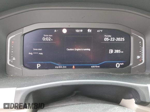 2021 Volkswagen Atlas SEL with VIN 1V2BR2CA8MC576209, listed as a Copart auction lot 57520615 with 63,575 mi miles and Salvage title. Bid and sale history available at DreamBid. Image 9.