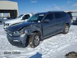 2018 Volkswagen Atlas Launch Edition z VIN 1V2BR2CA1JC512184, wystawiony jako Copart lot #45983205 z przebiegiem 137 574 mil mil oraz Szkoda całkowita • Salvage title. Historia ofert i sprzedaży dostępna na DreamBid. Obrazek 1.