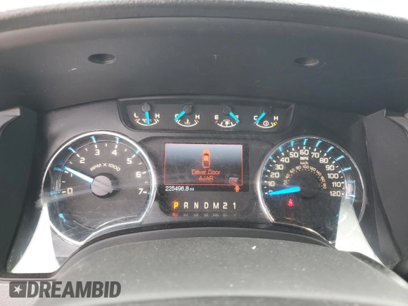 2014 Ford F-150 XL with VIN 1FTFW1CF4EKF73896, listed as a Copart auction lot 46234315 with 225,496 mi miles and Salvage Title. Bid and sale history available at carsss.com. Image 9.